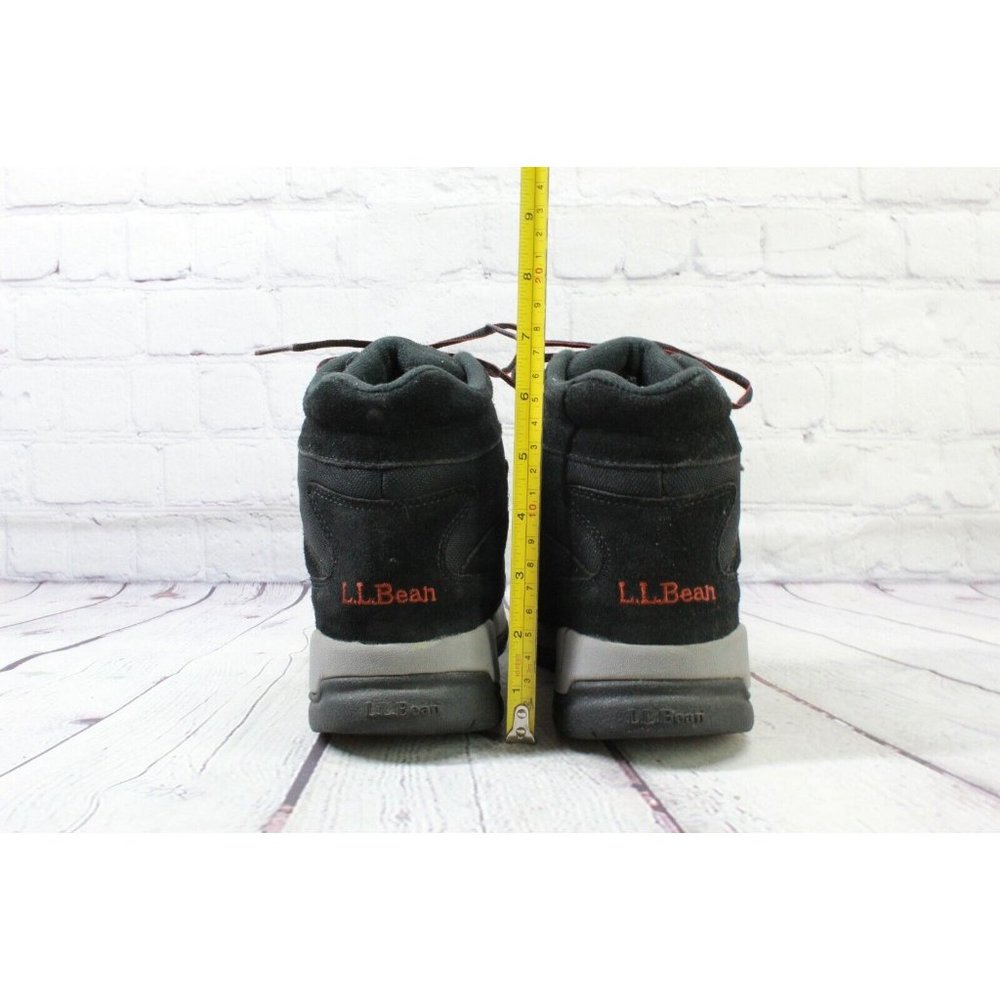LL Bean Black Suede Mesh High Top Mountain Classic Hikers Boots Size 9 M - Picture 8 of 9